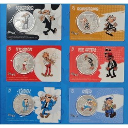 * ENVÍO INMEDIATO - FRANCISCO IBAÑEZ * 9 MONEDAS + ÁLBUM FNMT España 1,50 EUROS 2026 PERSONAJES DE NICKEL y PLATA
