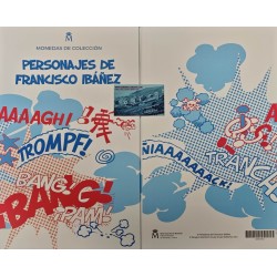 * ENVÍO INMEDIATO - FRANCISCO IBAÑEZ * 9 MONEDAS + ÁLBUM FNMT España 1,50 EUROS 2026 PERSONAJES DE NICKEL y PLATA
