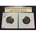 SUIZA 2 RAPPEN 1886 B ESCUDO y VALOR KM.4.2 MONEDA DE BRONCE MBC+ Switzerland Helvetia