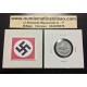 SUIZA 2 RAPPEN 1945 B VALOR KM.4A MONEDA DE ZINC OCUPACION NAZI III REICH WWII Switzerland @RARA@