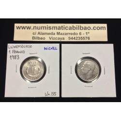 LUXEMBURGO 1 FRANCO 1981 GRAN DUQUE KM.55 MONEDA DE NICKEL SC LUXEMBOURG Franc