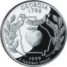 ESTADOS UNIDOS 25 CENTAVOS 1999 P ESTADO DE GEORGIA MONEDA DE NICKEL SC USA 1/4 DOLLAR 50 STATE QUARTERS