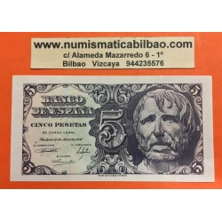 ESPAÑA 5 PESETAS 1947 ABRIL 12 SENECA Serie C @PAREJA@ SC