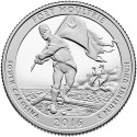 ESTADOS UNIDOS 25 CENTAVOS 2016 P PARQUE NACIONAL FORT MOULTRIE MONEDA DE NICKEL SC USA QUARTER SOUTH CAROLINA