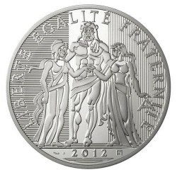 FRANCIA 10 EUROS 2012 HERCULES y TRES GRACIAS MONEDA DE PLATA SIN CIRCULAR France silver euro coin