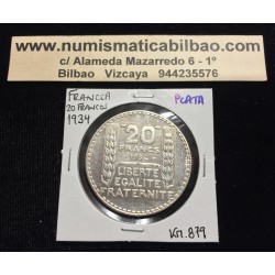 . FRANCIA 10 FRANCOS 1933 TURIN PLATA MBC++ Silver France Francs