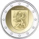 LETONIA 2 EUROS 2016 VIDZEME ESCUDO DE LA REGION SC MONEDA SC CONMEMORATIVA Latvia coin
