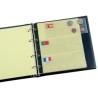 @OFERTA@ ALBUM PARDO PARA MONEDAS EURO hecho en CUERO Color AZUL mod.170003 + 5 HOJAS modelo 767 para 15 PAISES EUROS