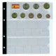 @OFERTA@ ALBUM PARDO PARA MONEDAS EURO hecho en CUERO Color AZUL 170367 + 5 HOJAS modelo 767 para 15 PAISES EUROS