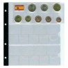 @OFERTA@ ALBUM PARDO PARA MONEDAS EURO hecho en CUERO Color AZUL mod.170003 + 5 HOJAS modelo 767 para 15 PAISES EUROS