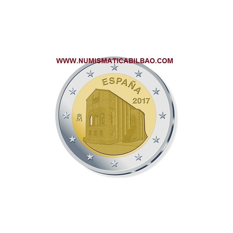 @NOVEDAD@ ESPAÑA 2 EUROS 2017 IGLESIA SANTA MARIA DEL NARANCO SC MONEDA CONMEMORATIVA Spain Spanien