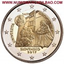 ESLOVAQUIA 2 EUROS 2017 UNIVERSIDAD ISTROPOLITANA 550 ANIVERSARIO SC MONEDA CONMEMORATIVA Slovakia Slowakie