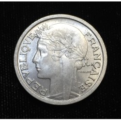FRANCIA 1 FRANCO 1948 MORLON KM.885A MONEDA DE ALUMINIO @LUJO@ France 1 Franc
