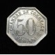 FRANCIA 50 CENTIMOS 1920 BAYONA FICHA CHAMBRE DE COMMERCE BAYONNE BARCO MONEDA DE ALUMINIO @ESCASA@ France WWI JETON TOKEN