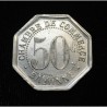 FRANCIA 50 CENTIMOS 1920 BAYONA FICHA CHAMBRE DE COMMERCE BAYONNE BARCO MONEDA DE ALUMINIO @ESCASA@ France WWI JETON TOKEN