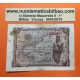 ESPAÑA 1 PESETA 1945 REINA ISABEL LA CATOLICA SIN SERIE 797208 Pick 128 BILLETE MBC @RARO - MANCHAS@ Spain