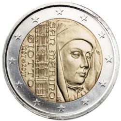 @NOVEDAD@ SAN MARINO 2 EUROS 2017 GIOTTO DI BONDONE 750 ANIVERSARIO DE SU NACIMIENTO SC MONEDA EN ESTUCHE/BLISTER