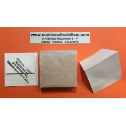 . BOLSITA INDIVIDUAL DE PLASTICO PARA MONEDAS 25 uds. 48 x 48 mm