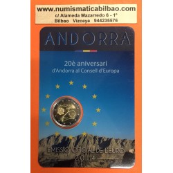 ANDORRA 2 EUROS 2014 CONSEJO DE LA UNION EUROPEA (EMISION EN 2016) SC MONEDA CONMEMORATIVA COIN