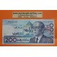 MARRUECOS 200 DIRHAMS 1987 REY HASSAN II TOUAREGS y BARCO VELERO Pick 66A BILLETE EBC @DOBLEZ CENTRAL@ Morocco banknote