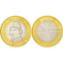 ESLOVENIA 3 EUROS 2009 PILOTO DE AVION EDUARD JUSJAN MONEDA BIMETALICA SC Slovenia Slowenien 3 EURO 2009