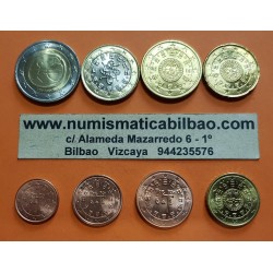 PORTUGAL SERIE EUROS 2002 : 1+2+5+10+20+50 Centimos 1+2€