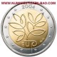 @RARA y NUEVA@ FINLANDIA 2 EUROS 2004 FLOR AMPLIACION DE EUROPA MONEDA BIMETALICA @SC - LUJO@ CONMEMORATIVA