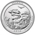 ESTADOS UNIDOS 25 CENTAVOS 2016 D PARQUE NACIONAL SHAWNEE EN ILLINOIS MONEDA DE NICKEL SC USA QUARTER