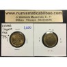 ESPAÑA 1 PESETA 1966 * 19 75 FRANCISCO FRANCO ESTADO ESPAÑOL MONEDA DE LATON SIN CIRCULAR