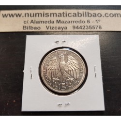 ALEMANIA 5 MARCOS 1984 D CARRUAJE ANTIGUO ADUANAS KM.160 MONEDA DE NICKEL SC Germany 5 Marks