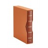 ALBUM PARDO 3/4 para MONEDAS, BILLETES, POSTALES, FOTOS... modelo 134006 color MARRON/CUERO para todas las HOJAS PARDO PEQUEÑAS