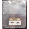 PARDO 10 HOJAS DE PLASTICO para BILLETES 2 ESPACIOS modelo 134200 GRAN CALIDAD LIBRE DE PVC para ALBUM 3/4