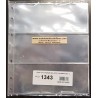 PARDO 10 HOJAS DE PLASTICO para BILLETES 3 ESPACIOS modelo 134300 GRAN CALIDAD LIBRE DE PVC para ALBUM 3/4