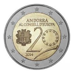 ANDORRA 2 EUROS 2014 CONSEJO DE LA UNION EUROPEA (EMISION EN 2016) SC MONEDA CONMEMORATIVA COIN