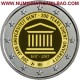 BELGICA 2 EUROS 2017 UNIVERSIDAD DE GANTE SC MONEDA CONMEMORATIVA EN COINCARD COIN Ghant Gent