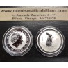 AUSTRALIA 50 CENTAVOS 1999 Año del CONEJO I Serie Lunar MONEDA DE PLATA SILVER 1/2 DOLAR ONZA HALF OZ YEAR OF THE RABBIT