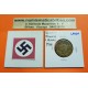 FRANCIA 1 FRANCO 1944 DAMA Tipo MORLON KM.885 MONEDA DE LATON MBC OCUPACION NAZI WWII