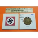 FRANCIA 1 FRANCO 1944 DAMA Tipo MORLON KM.885 MONEDA DE LATON MBC OCUPACION NAZI WWII