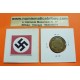 FRANCIA 1 FRANCO 1944 DAMA Tipo MORLON KM.885 MONEDA DE LATON MBC OCUPACION NAZI WWII