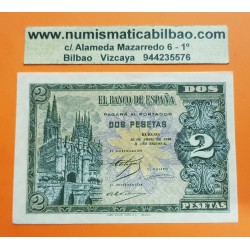 ...ESPAÑA 2 PESETAS 1938 ABRIL 30 BURGOS SC Serie A3269161