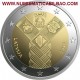 LETONIA 2 EUROS 2018 CENTENARIO DE LA FUNDACION DE LOS ESTADOS BALTICOS SC MONEDA CONMEMORATIVA Lettland Latvia Euro coin