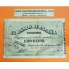 ESPAÑA BANCO DE SANTANDER 50 PESETAS 1936 ANTEFIRMA DEL BANCO SANTANDER 113102 BILLETE DE LA GUERRA CIVIL