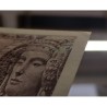 ESPAÑA 1 PESETA 1948 DAMA DE ELCHE Sin Serie @PAREJA CORRELATIVA Pick 135 BILLETE SC PLANCHA @PICO DOBLADO@ Spain