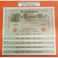 . ALEMANIA IMPERIO 1000 MARCOS 1910 Pick 44 MBC+ REICHSMARK