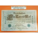 ALEMANIA 1000 MARCOS 1910 IMPERIO MUJERES y AGUILA Serie VERDE Letra D Pick 44 BILLETE MBC Germany 1000 Reichsbanknote