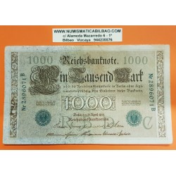 . ALEMANIA IMPERIO 1000 MARCOS 1910 Pick 44 MBC+ REICHSMARK