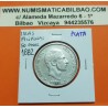 ESPAÑA Rey ALFONSO XII 50 CENTAVOS DE PESO 1882 ESCUDO KM.150 ISLAS FILIPINAS MONEDA DE PLATA @RARA@
