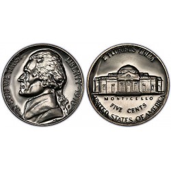 USA 5 CENTS 1970 S JEFFERSON NICKEL PROOF US MINT