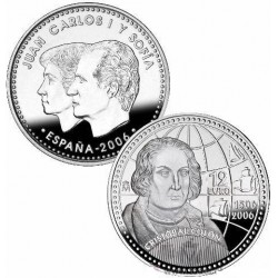 ESPAÑA 12 EUROS 2006 CRISTOBAL COLON PLATA SC SILVER