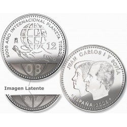 ESPAÑA 12 EUROS 2008 PLANETA TIERRA PLATA SC SILVER